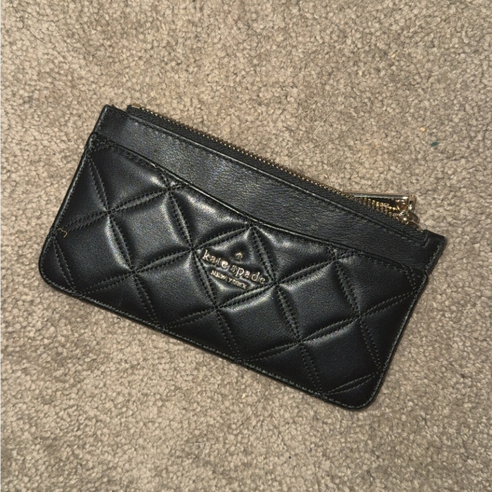 Kate Spade Black Quilted Wristlet